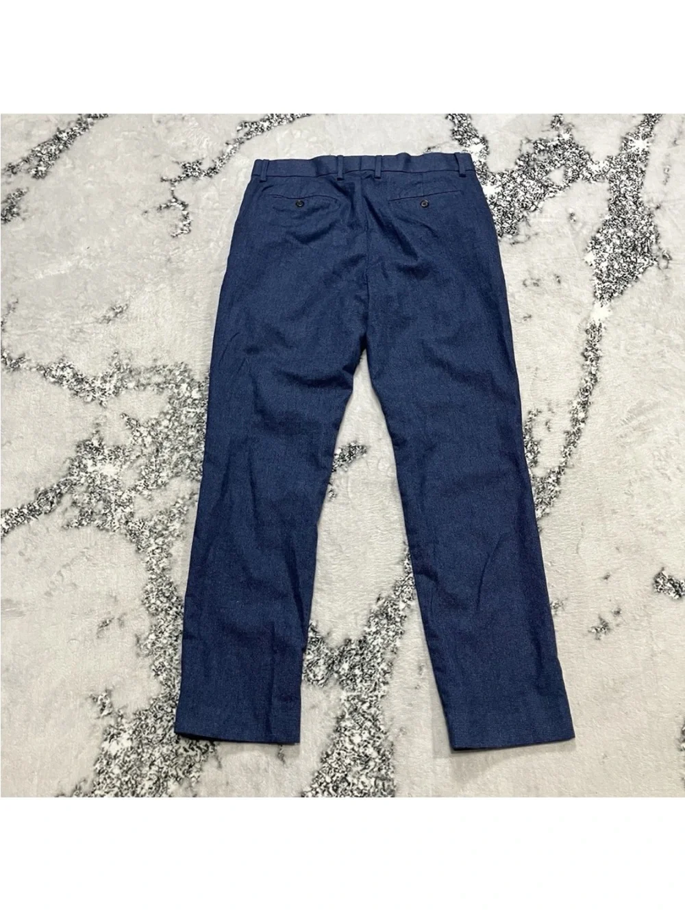 Banana Republic Slim Fit Dress Pants Blue Vitale Barberis Canonico Mens Sz 33R